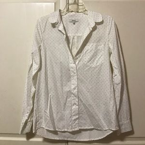 Madewell polka dot button down shirt