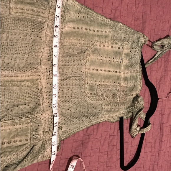 Free People eyelet overalls. - Picture 2 of 3