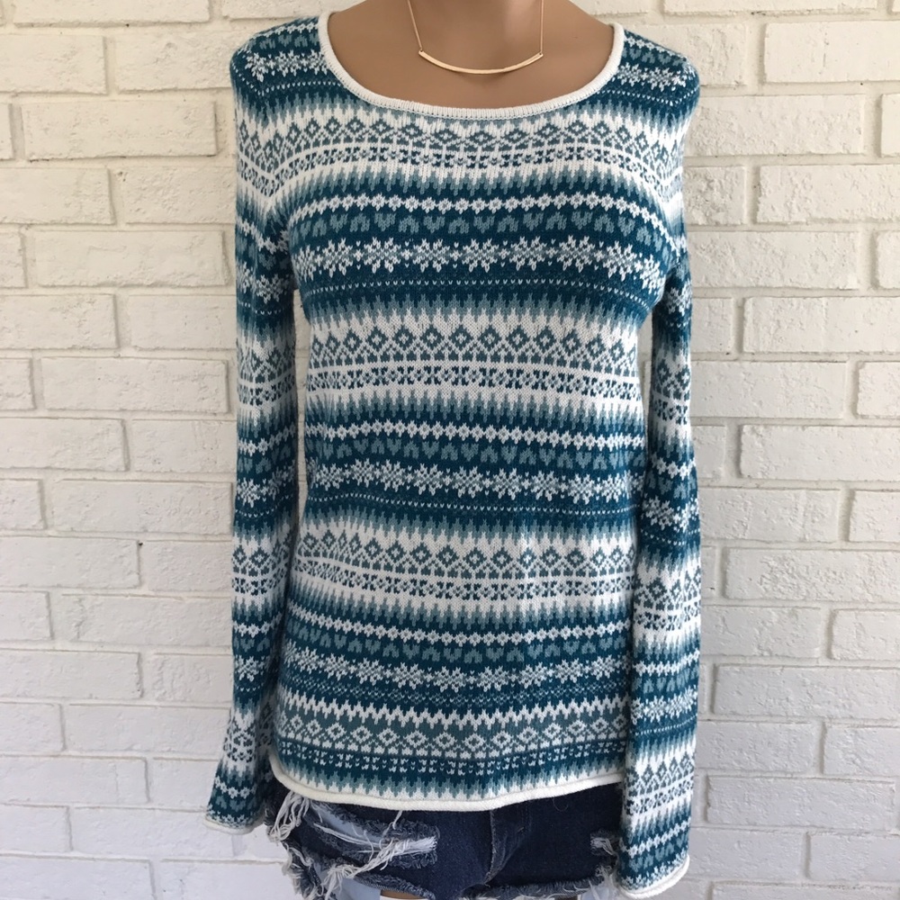 ⭐️Blue and white knit sweater