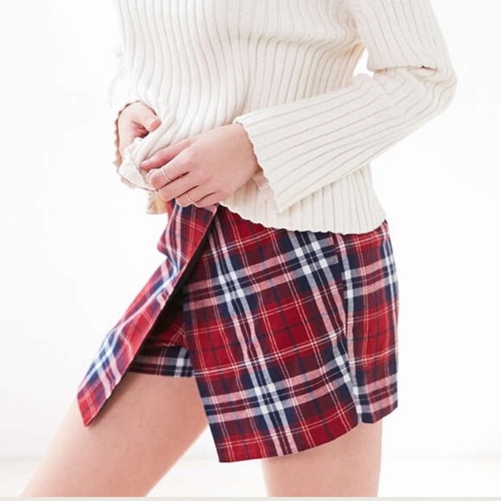 Plaid Urban Outfitters Skort