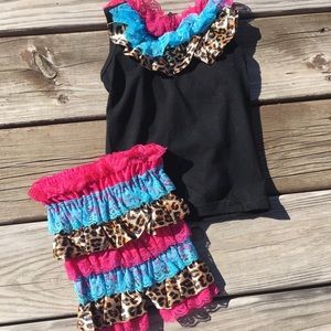 Black Cheetah Tank Set