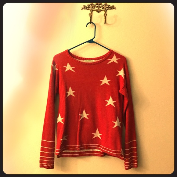 Rhyme & Echo Red Star Sweater - Picture 1 of 1
