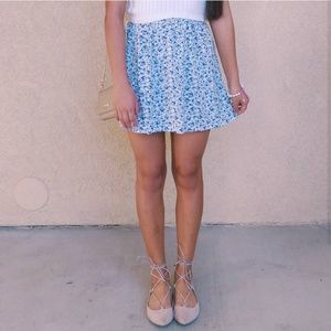 Floral mini skirt