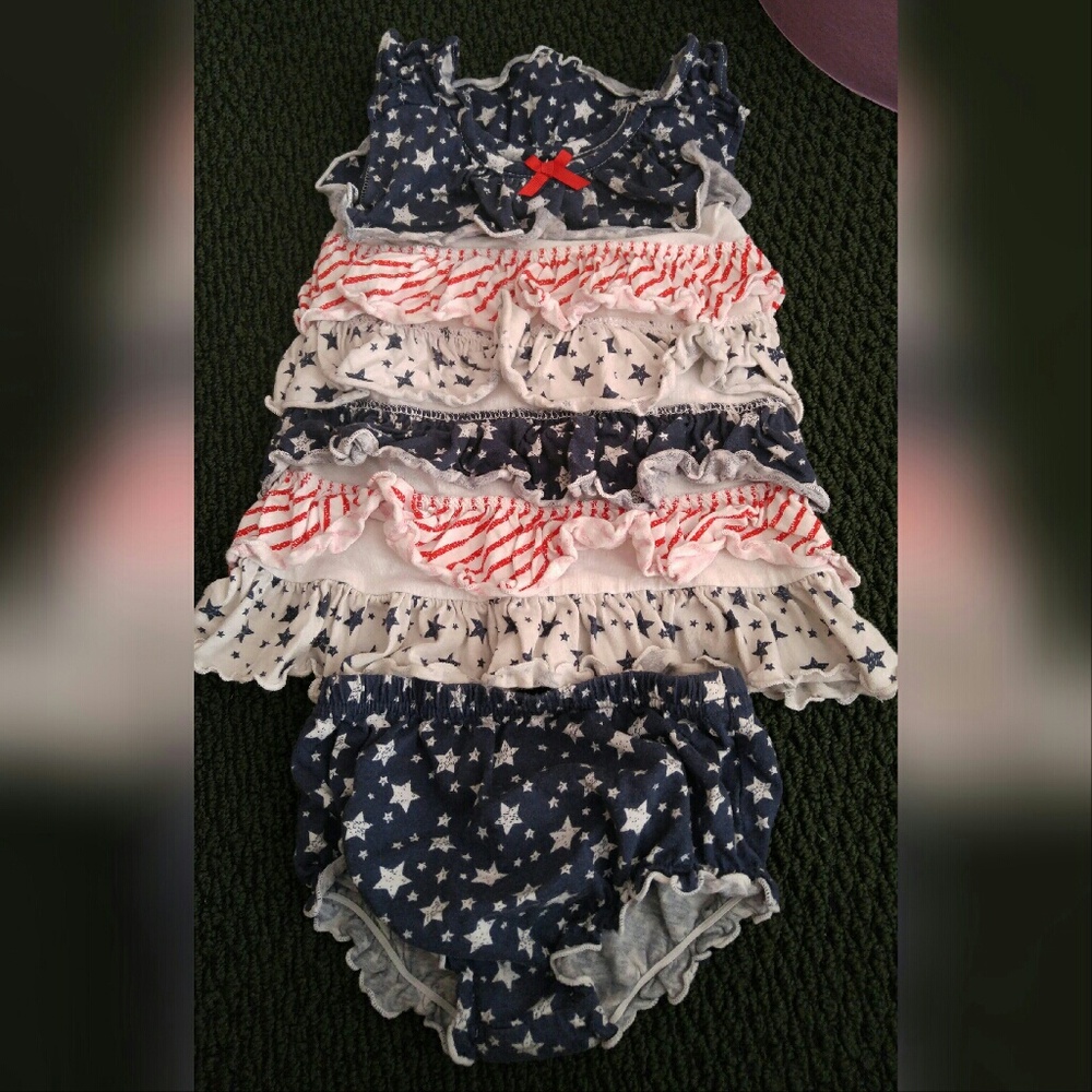 July 4th matching outfit set