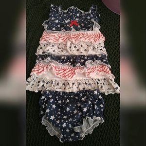 July 4th matching outfit set