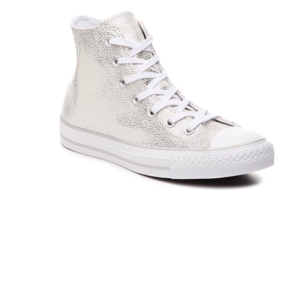 New leather silver High tops - Picture 2 of 5