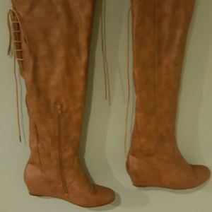 *****sold on another site ****Thigh high tan boots