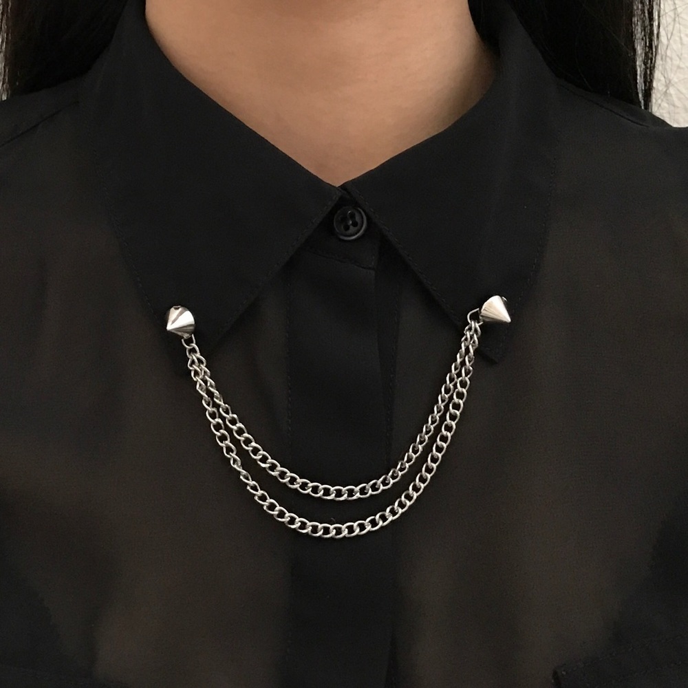 Spike Studs Collar Pin