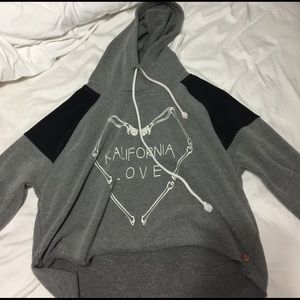 Kendall &a Kylie cropped hoodie