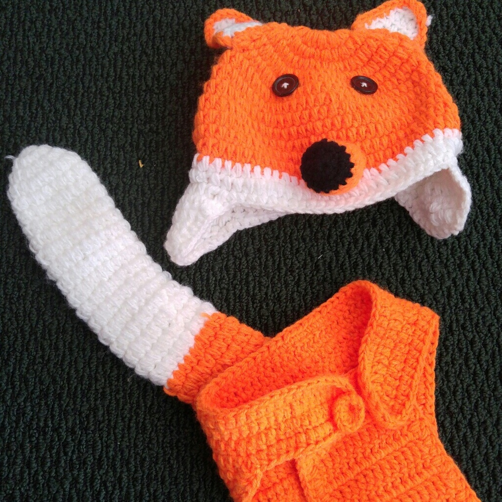 Baby Fox crochet costume