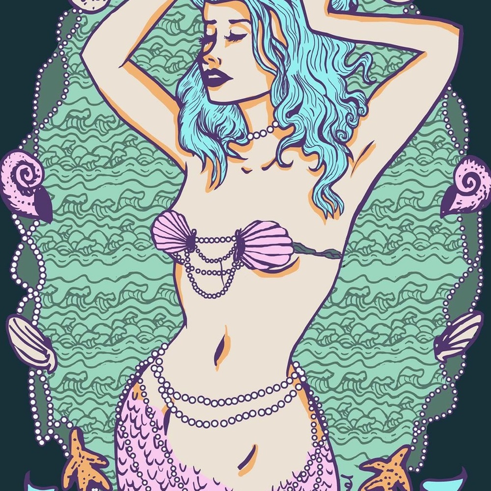Sea Queen 🌊🐚 Art print