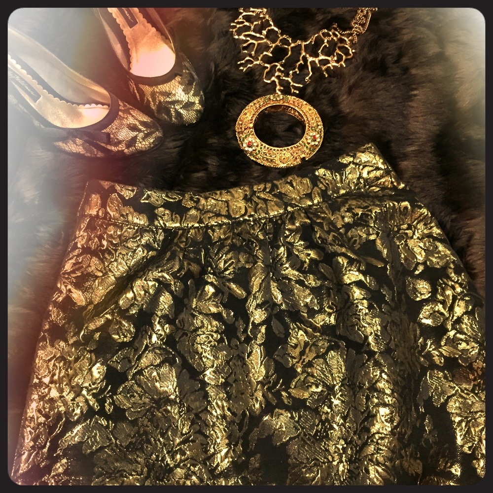 HP🎉 "Gold Obsession" Hot Skirt