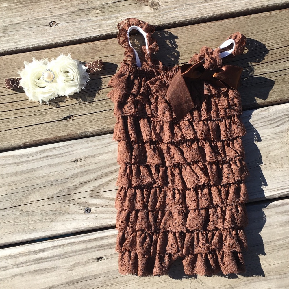 Brown Romper Set