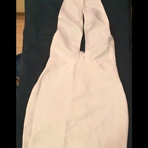 White halter dress