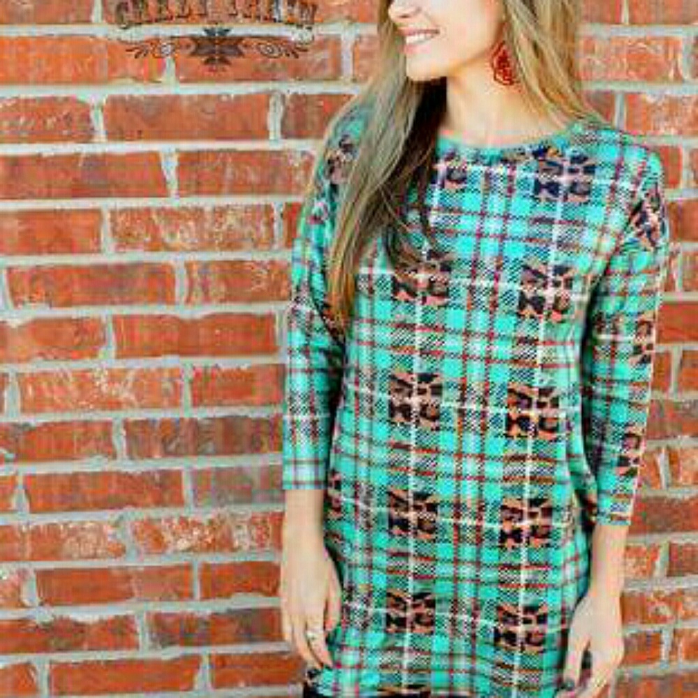 Crazy Train plaid tunic