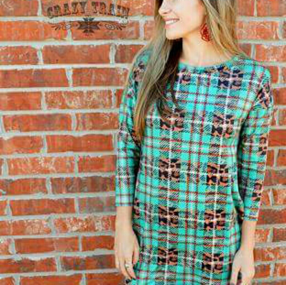Crazy Train plaid tunic