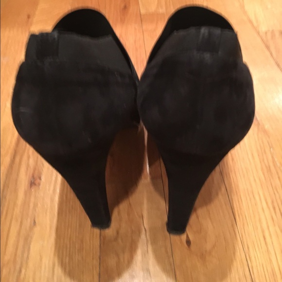Stuart Weitzman black suede platform heels - Picture 4 of 4