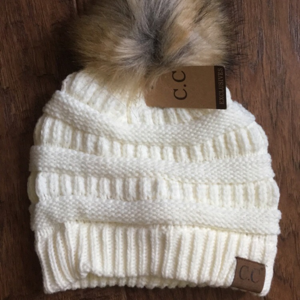C.C. Pom beanie