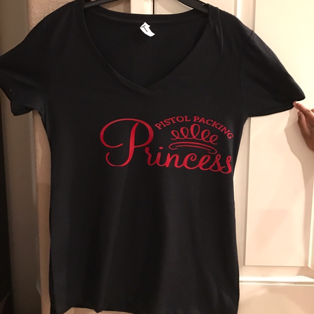 Pistol packing princess handmade shirt