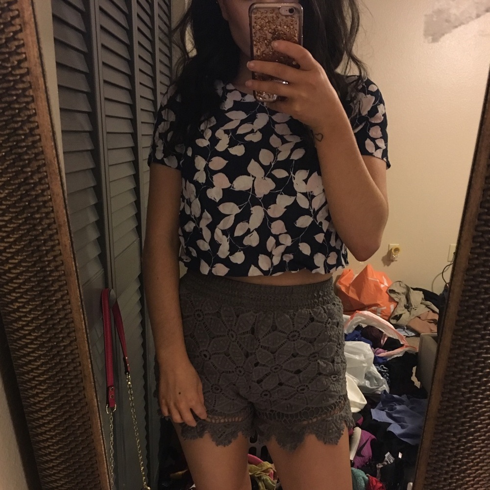 Floral Cropped Blouse