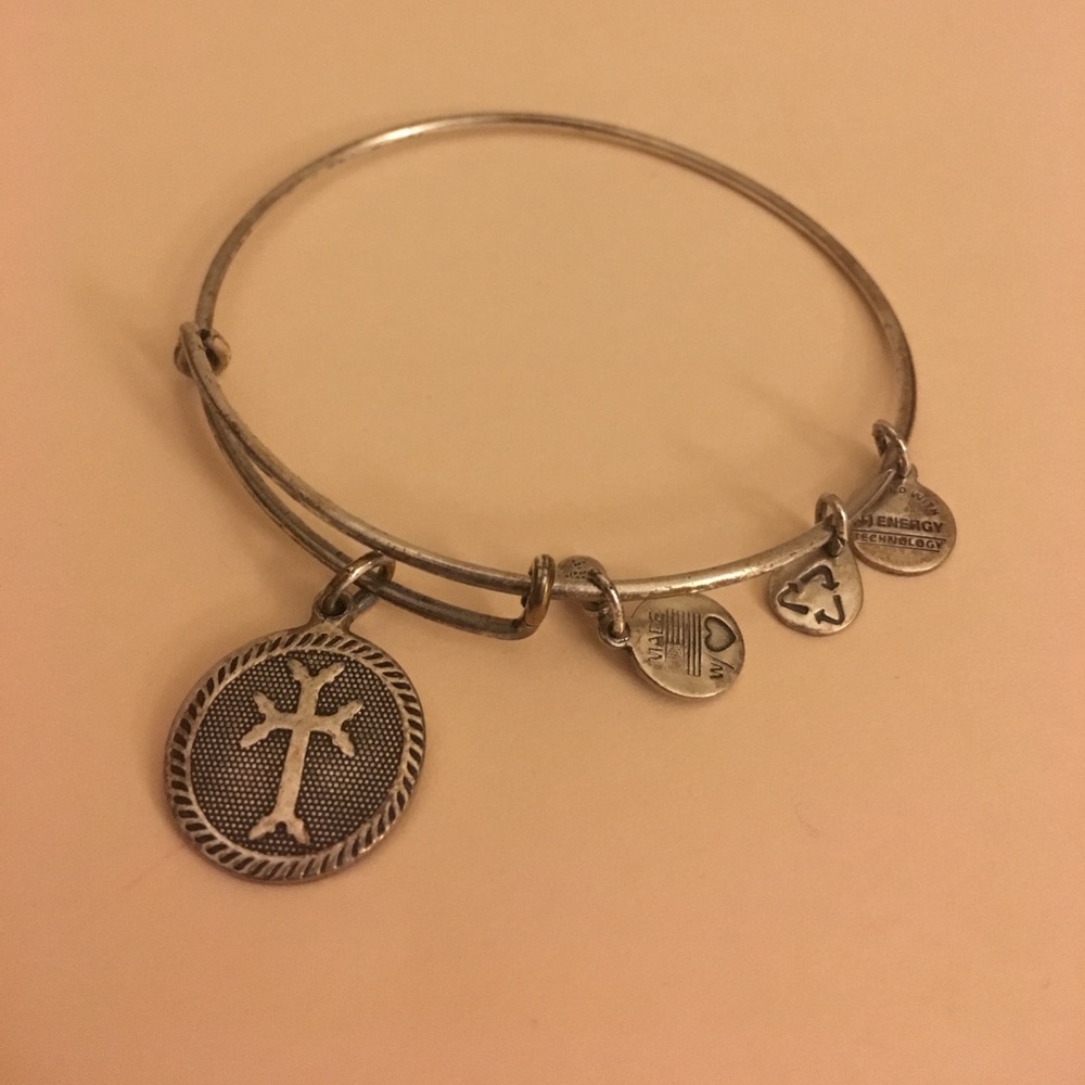 Alex & Ani cross bangle.