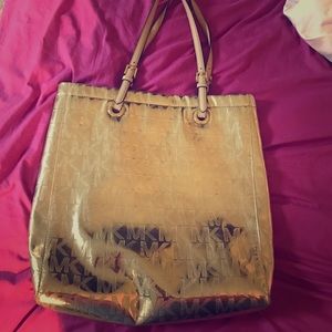 Metallic Gold MK Purse