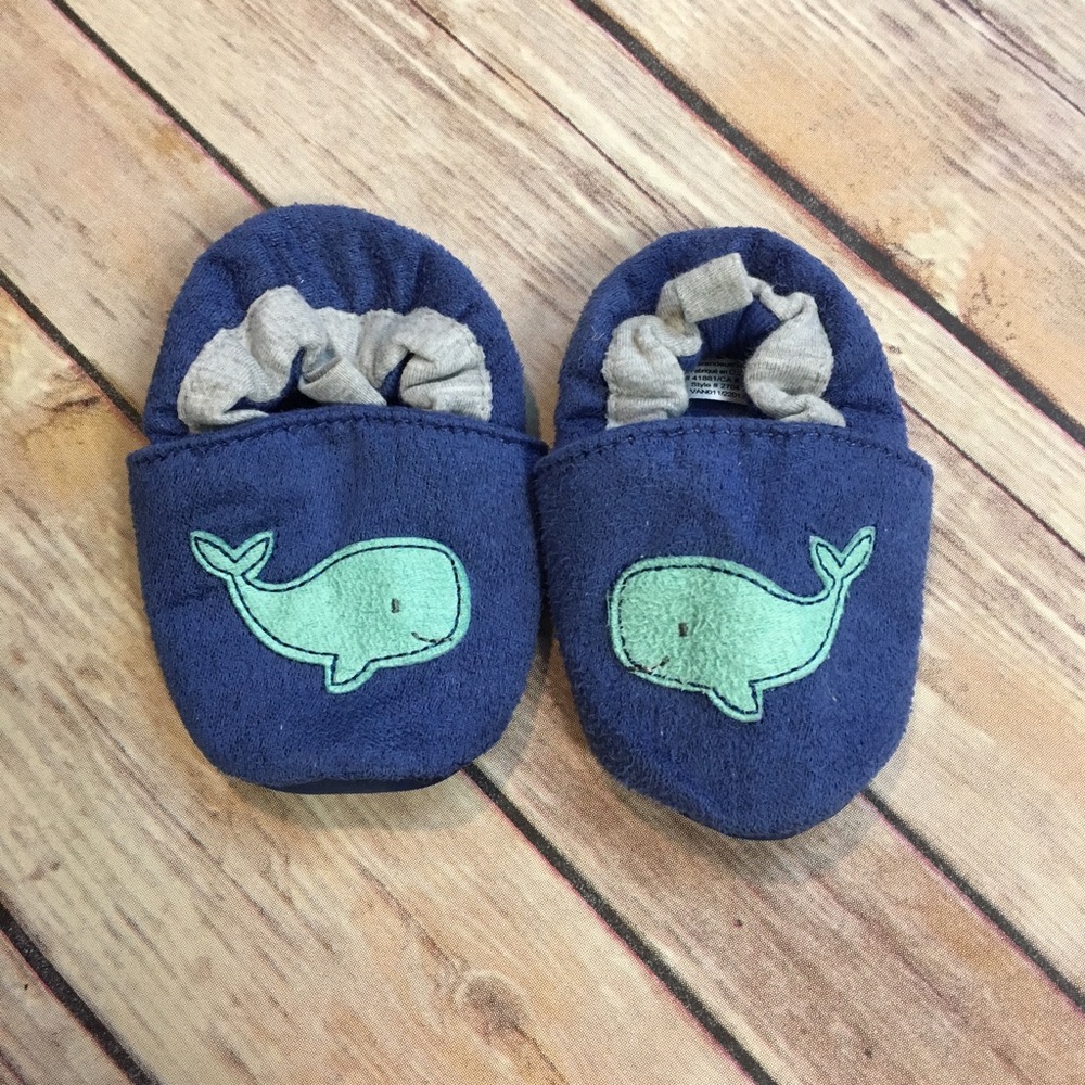 {Carter's} Size M Baby Whale Shoes