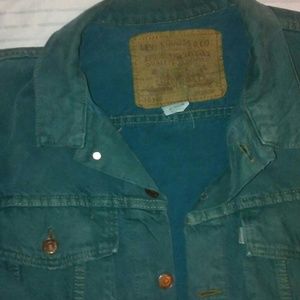 forest green jean jacket
