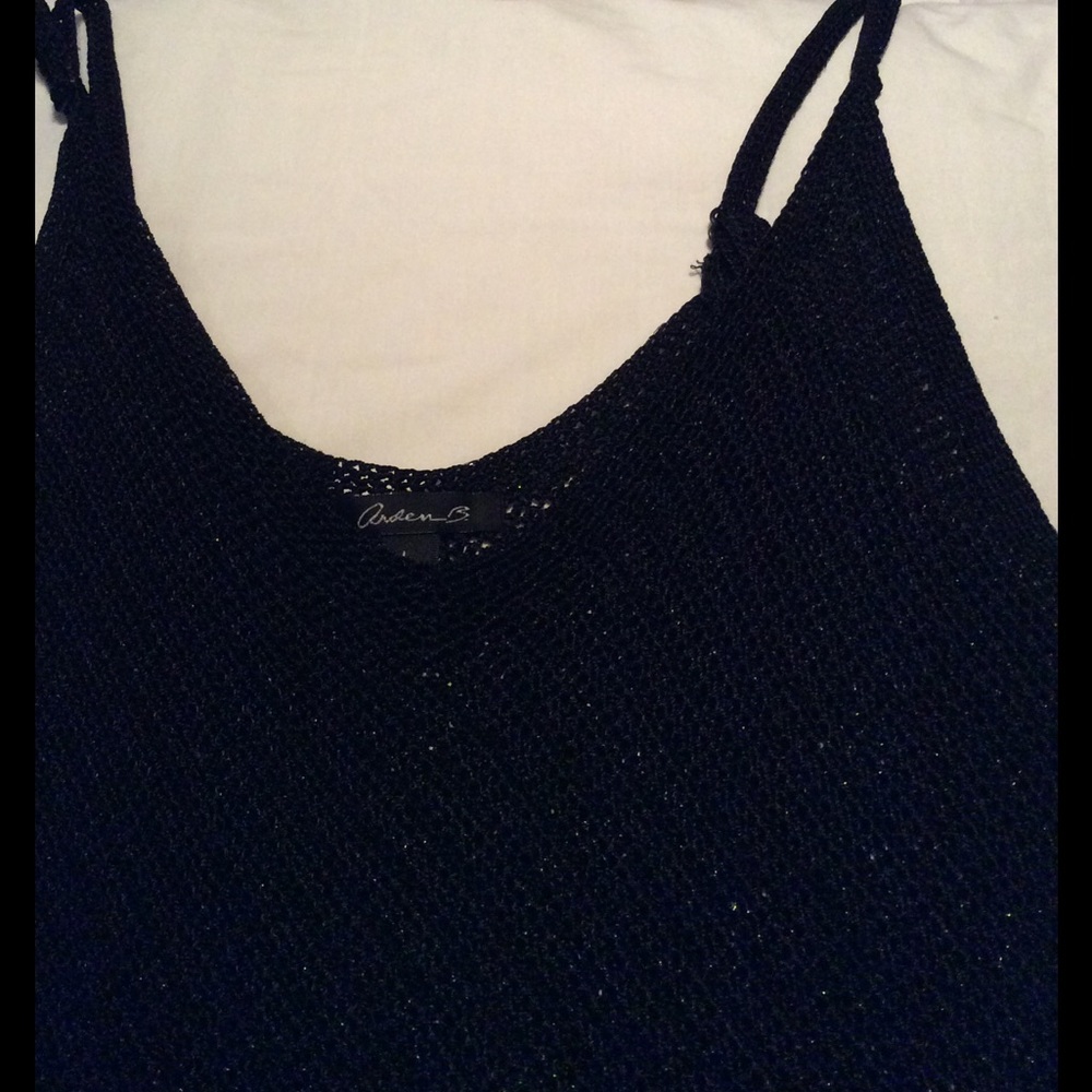 Aren B. Black knit camisole