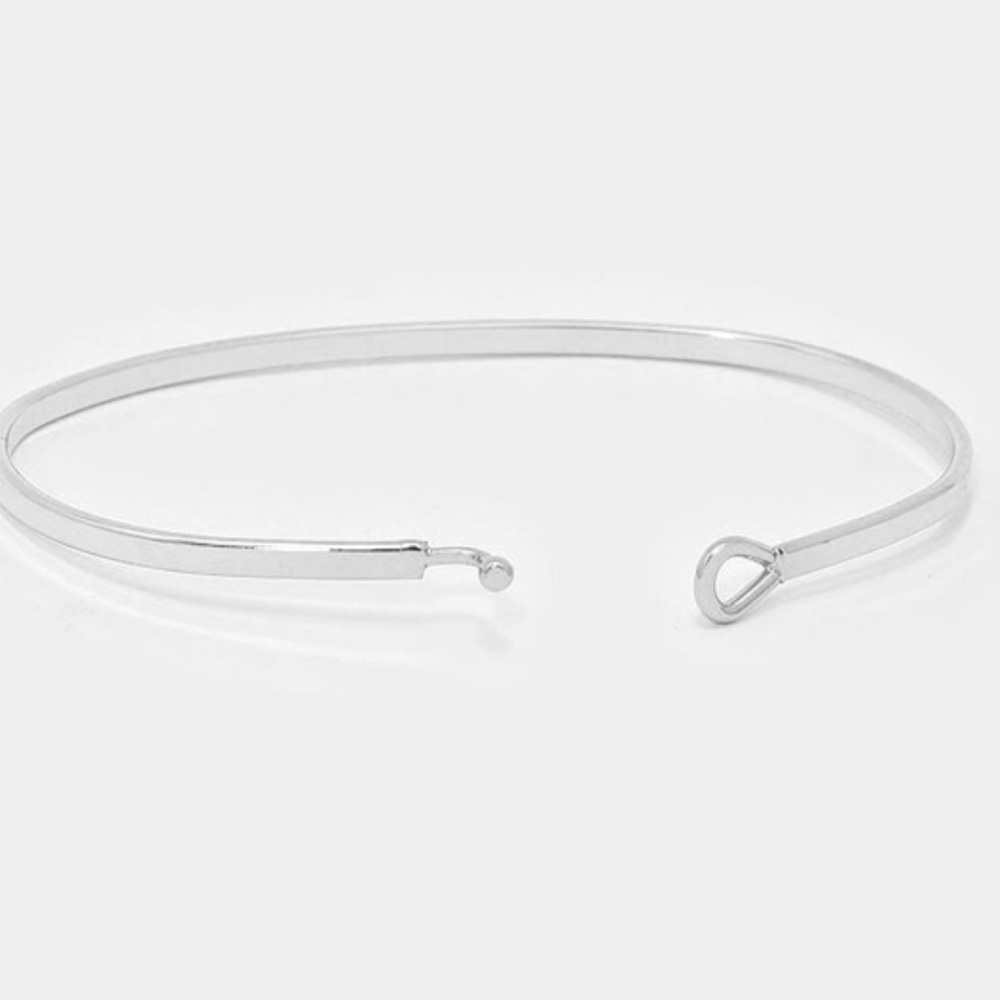"Always Be My Mom" Thin Metal Bracelet - Picture 2 of 3