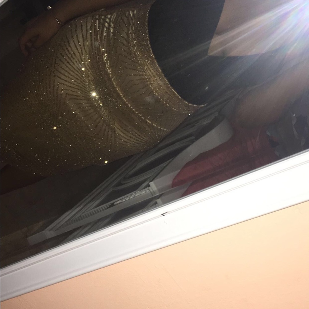 Gold skirt