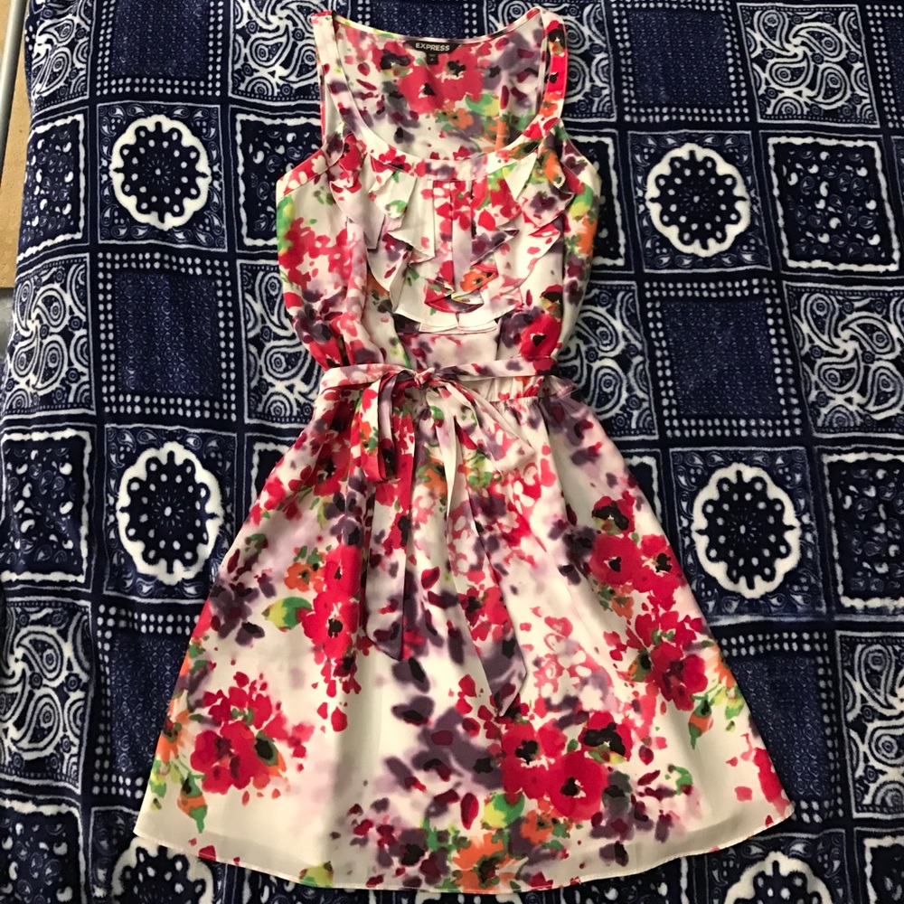 Express. Floral. Watercolor Dress