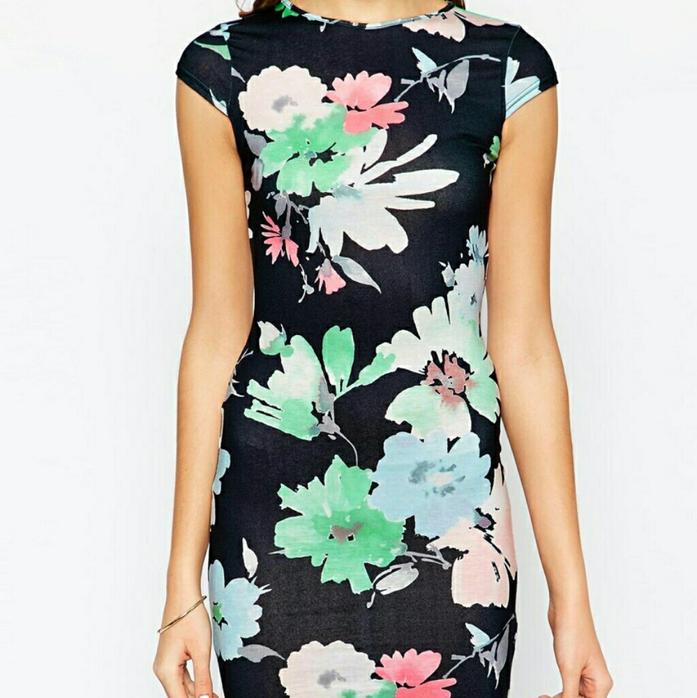Cap Sleeve Bodycon Spring Dress
