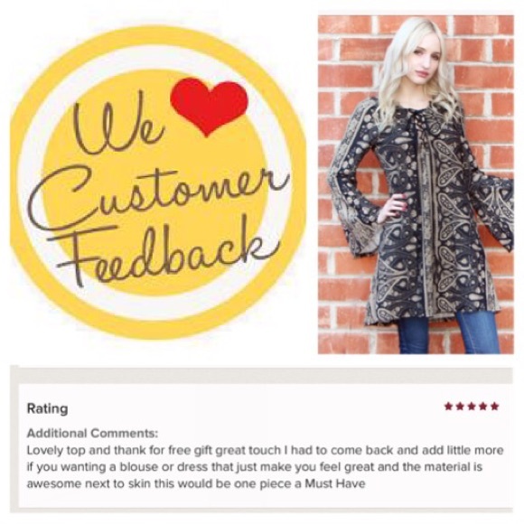 5βοΈ RATED! Lace Up Bell Sleeve tunic/dress - Picture 4 of 4