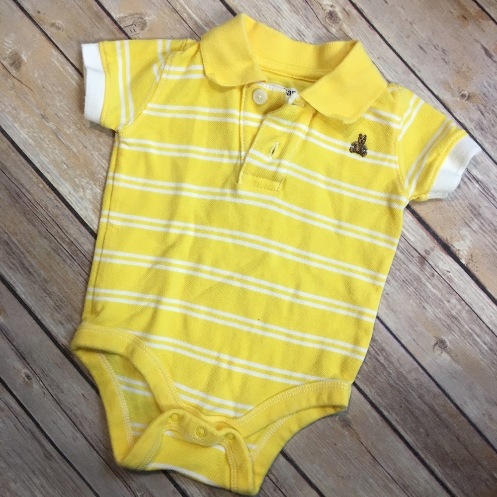 {Gap} 3/6M Polo Onesie