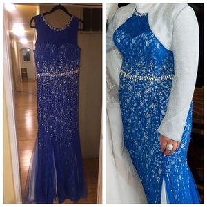 Jovani Royal Blue Dress