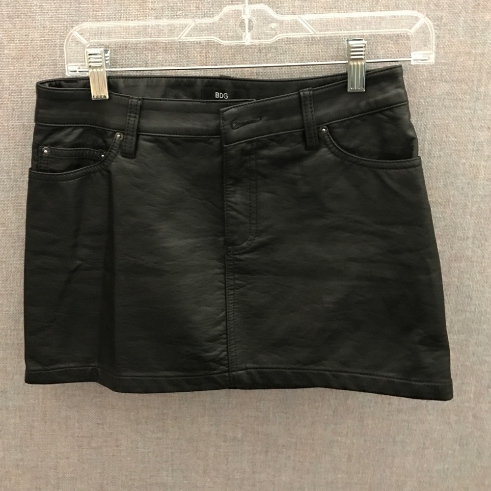 Urban Outfitters Black leather skirt