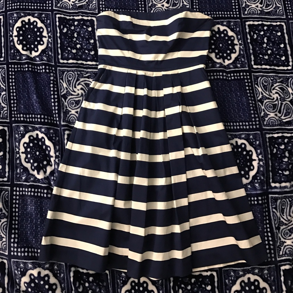 Gap. Sailor Stripe. Strapless Dress