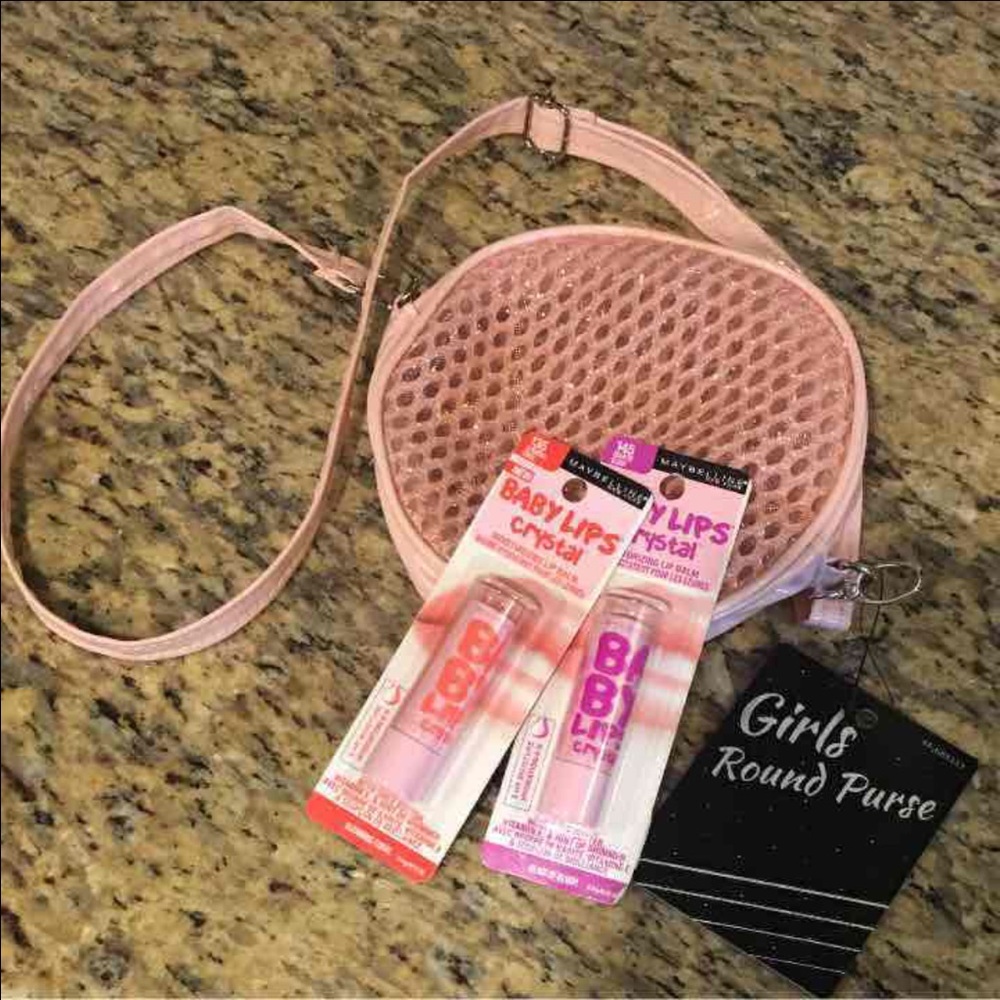 Kids purse + 2 Babylips by Maybelline