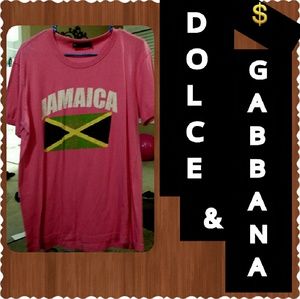 Dolce and Gabbana Jamaica pink tshirt size xL