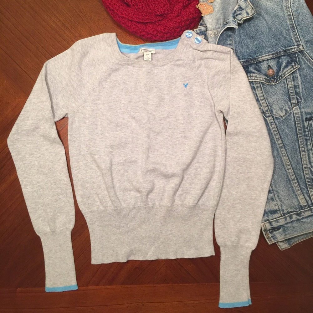 Gray American Eagle Sweater
