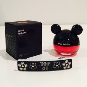 Anna Sui Hair Clip + The Face Shop Tinted Lip Balm