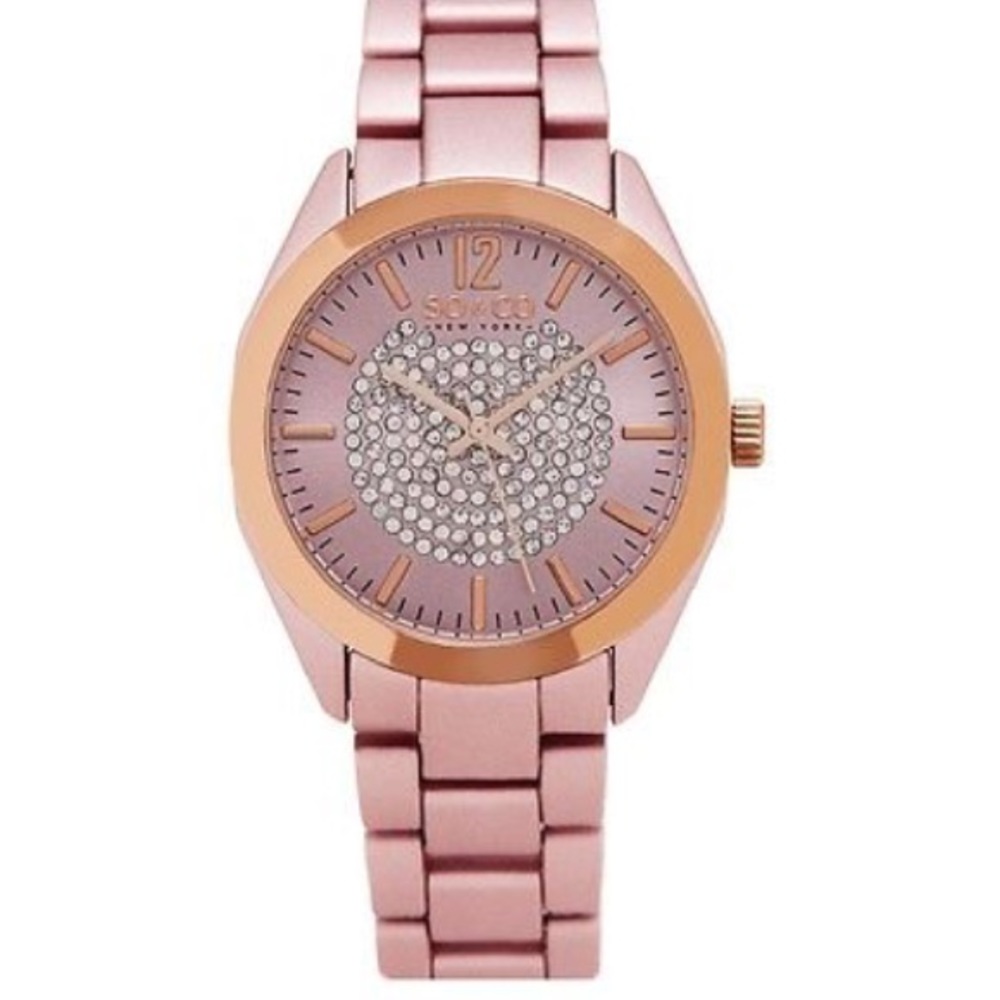 ♦️Just Reduced!♦️SO & CO Rose Crystal Watch