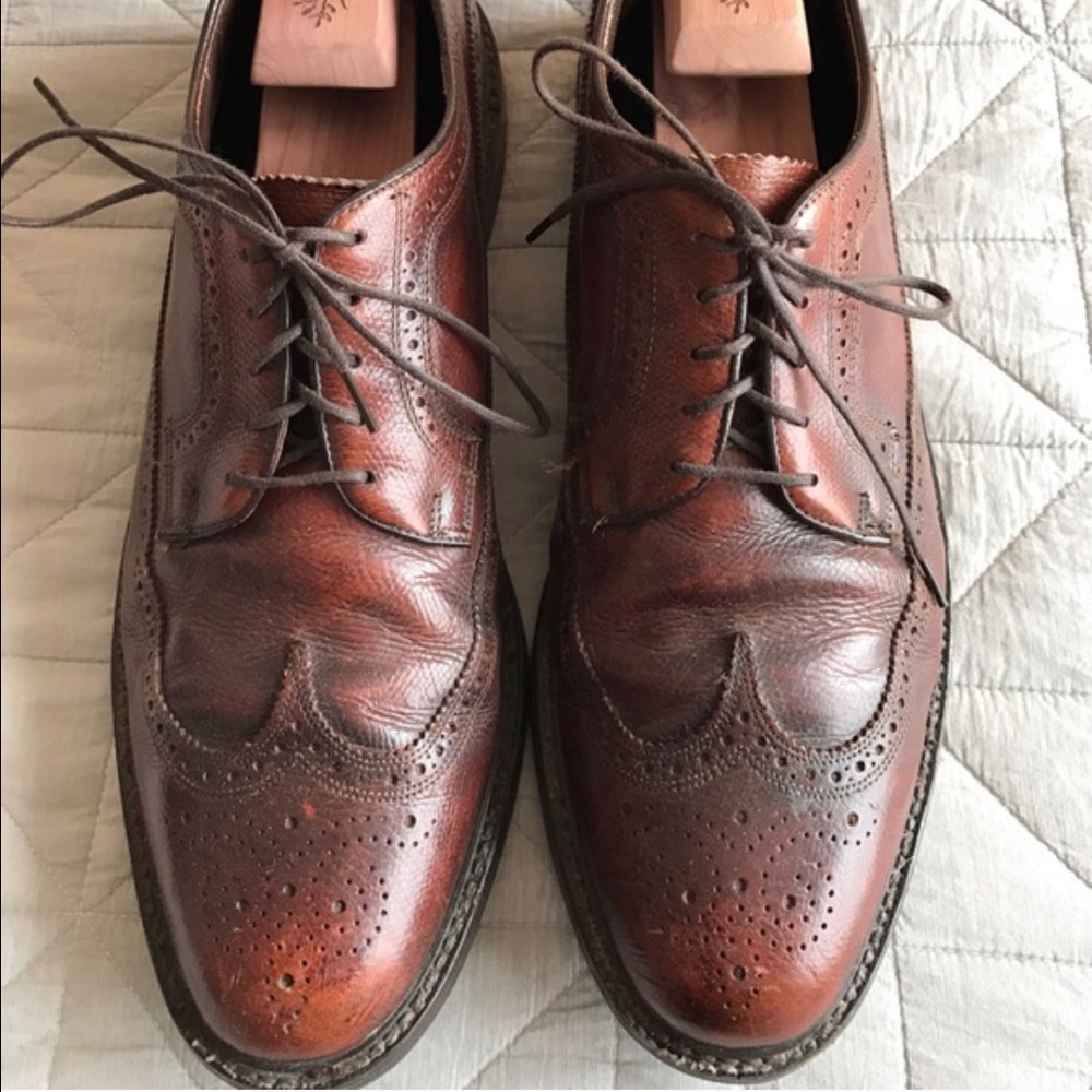 Men's Brown Wingtip Oxfords