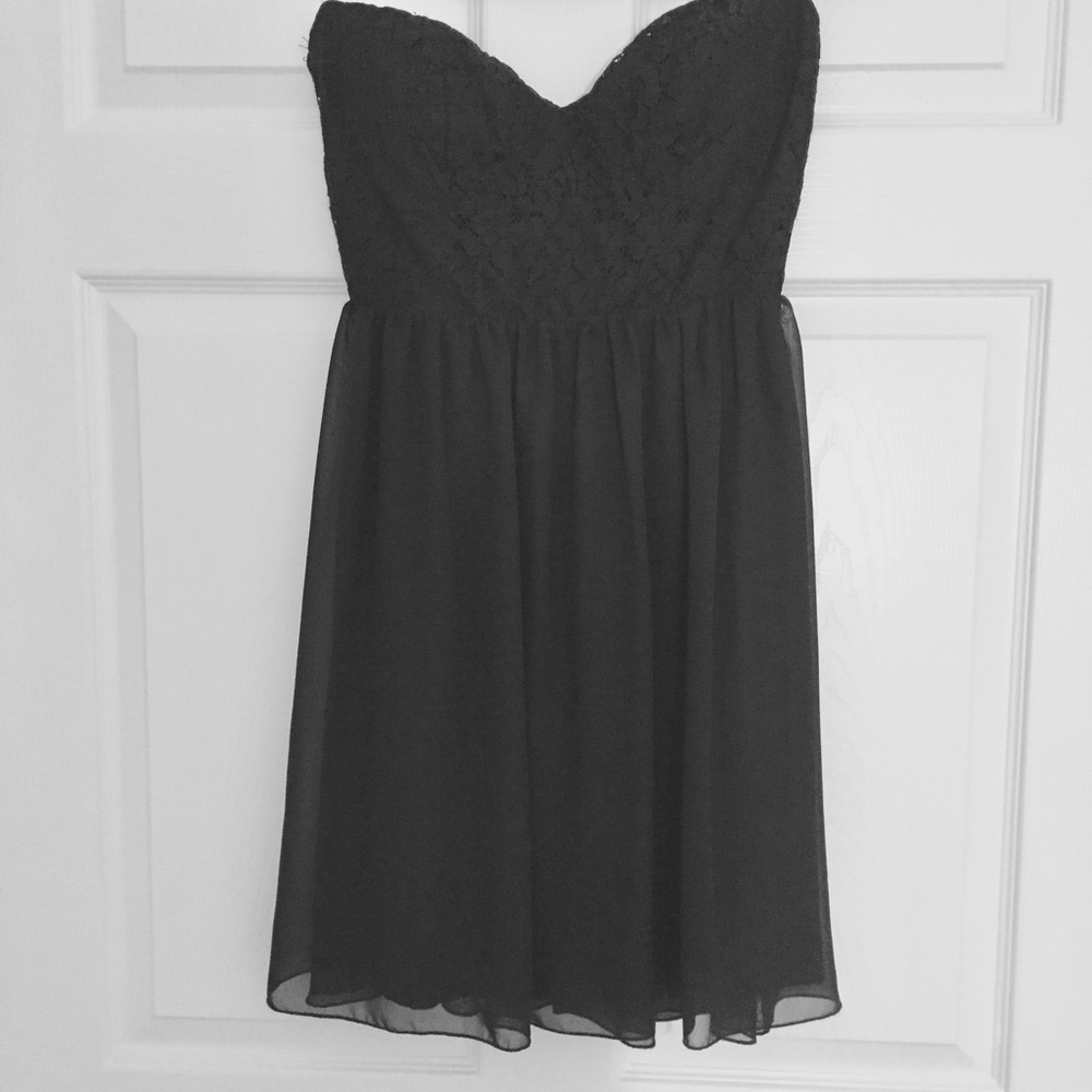 Strapless Black Dress
