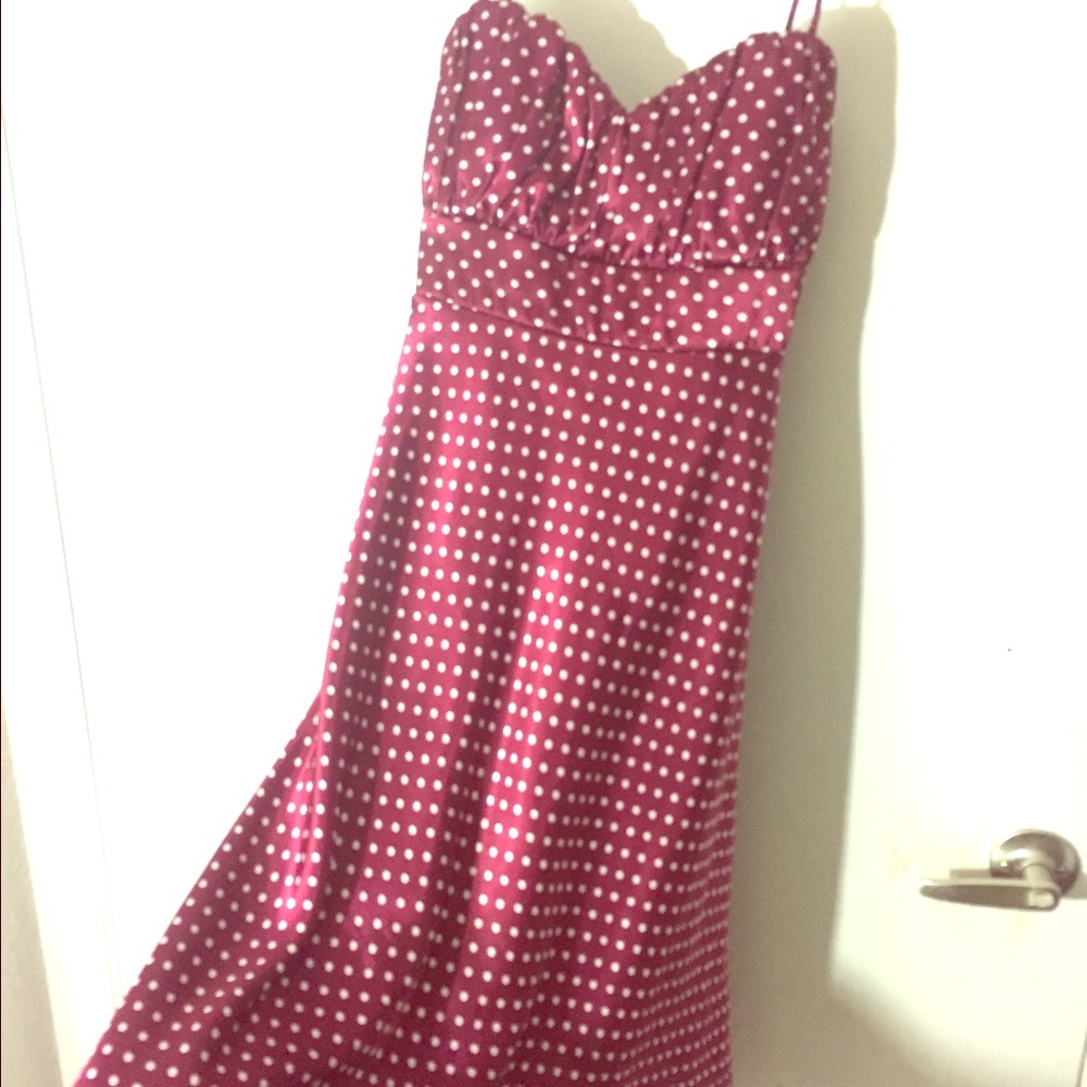 Cute Red & White Polka Dot Dress