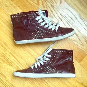 Frye studded high-top sneaker