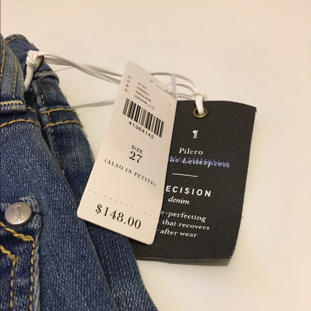 Anthropolgie High Rise Skinny Jean Sz 27 NWT - Picture 4 of 4