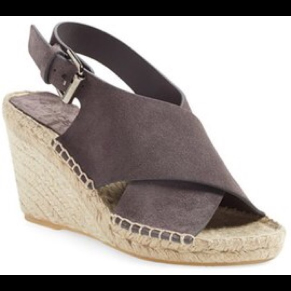 Vince espadrille criss cross wedge sandals