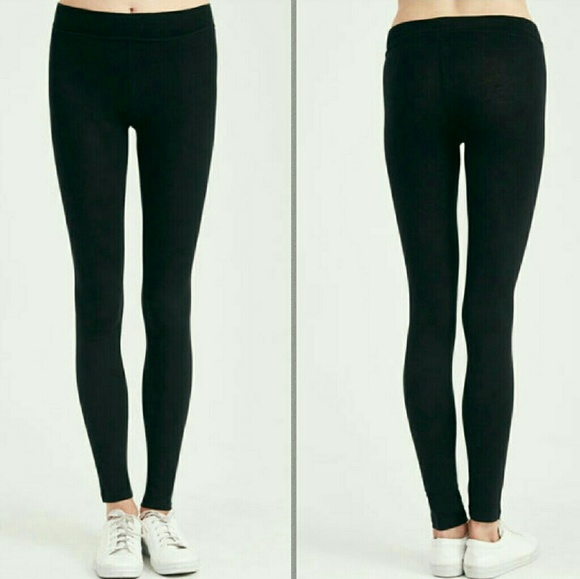 BASIC BLACK HIGH WAISTED LEGGING - Picture 3 of 3